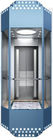 Machine Room Passenger Observation Elevator Space Saving For Department Store