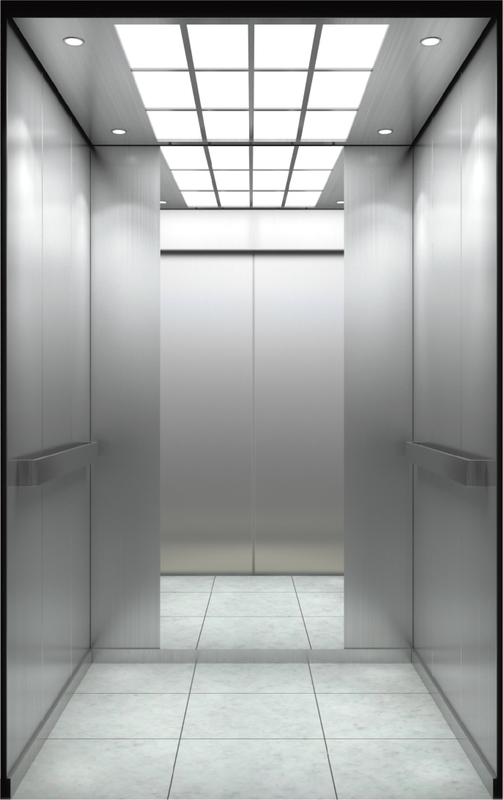 Office Automatic Passenger Elevator 10 M/S Hairline High Speed Elevator