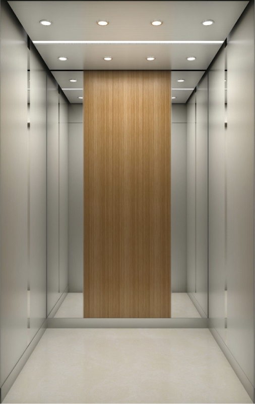 Modernization Automatic Passenger Elevator VVVF Drive Golden Mirror Etching Fuji Lift