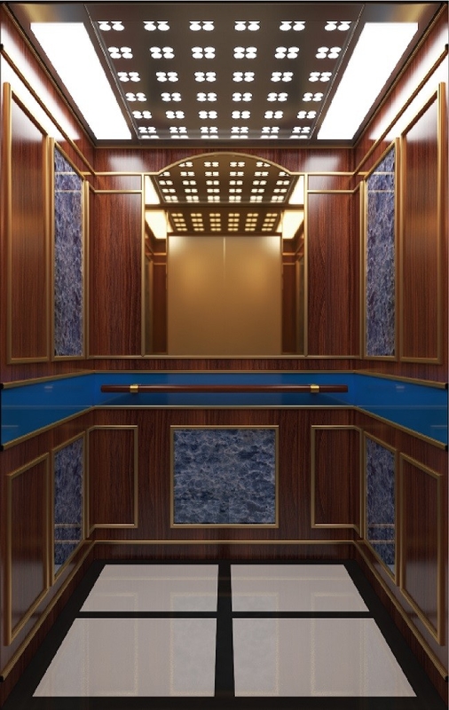 Hotels Automatic MRL Fuji Passenger Elevator Machine Roomless Fuji Passenger Elevator