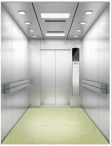 Energy Saving 1600KG Hospital Bed Elevator Fuji VVVF Control Medical Bed Lift