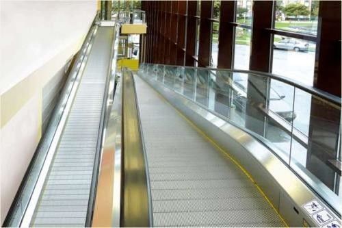 Automatic Airport Floor Escalator With Tempered Glass Balustrade Panel